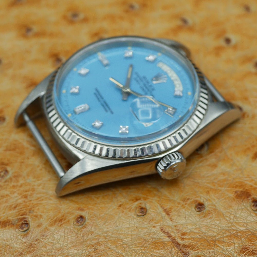 Rolex Oyster Perpetual Day Date Ref: 1803 in White gold. Circa: 1970.