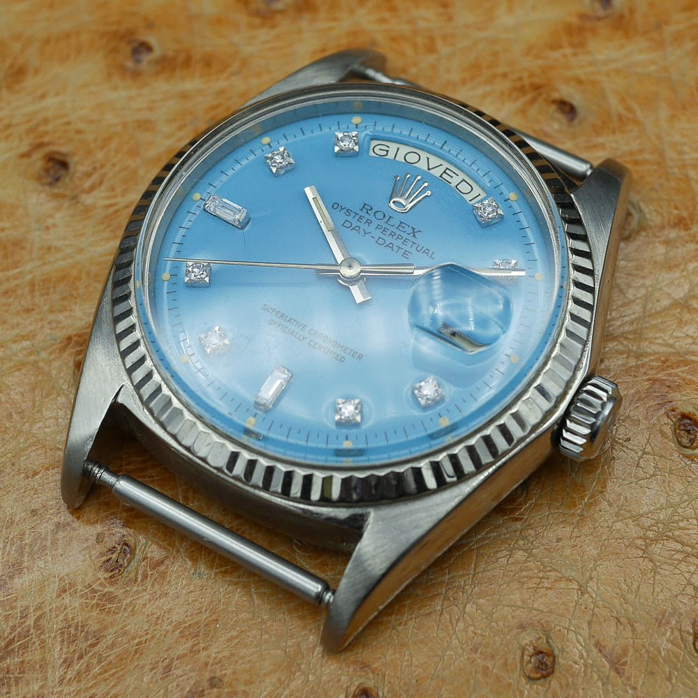 Rolex Oyster Perpetual Day Date Ref: 1803 in White gold. Circa: 1970.