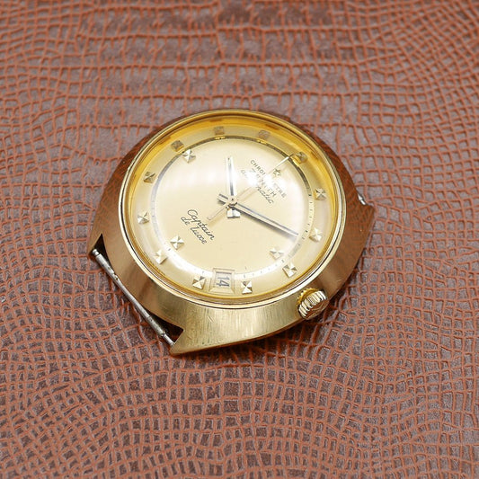 Zenith in Yellow gold. Circa: 1970.