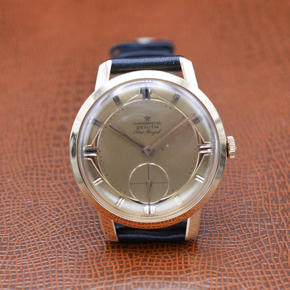 Zenith Port Royal in Pink gold. Circa: 1955.