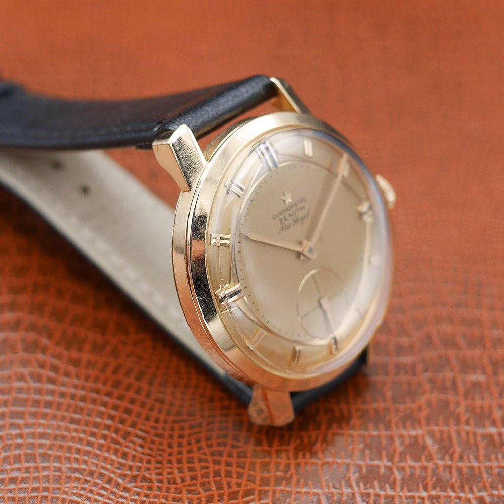 Zenith Port Royal in Pink gold. Circa: 1955.