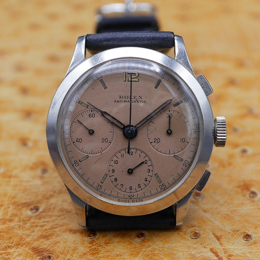 Rolex Chronograph Ref: 3335 in Stainless steel. Circa: 1940.