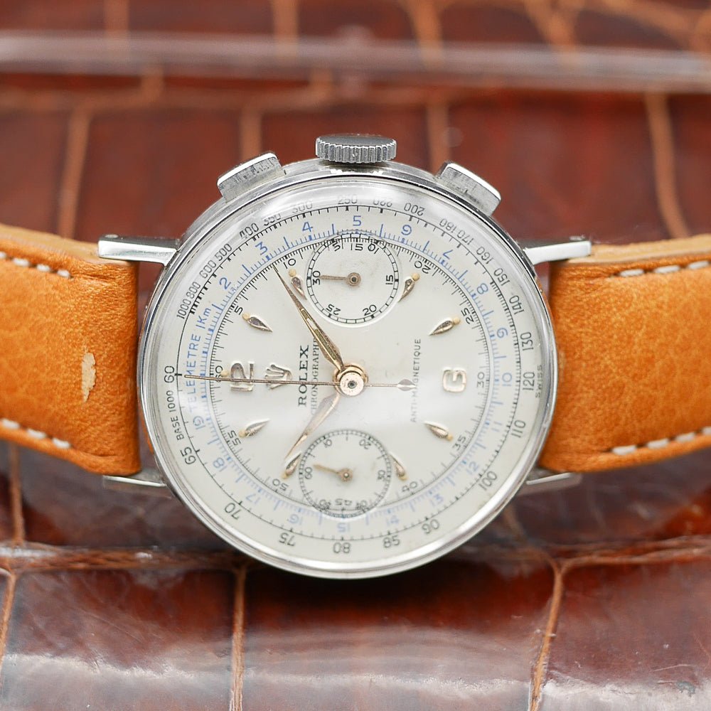 Rolex Chronograph Ref:3484 in stainless steel. Circa:1940