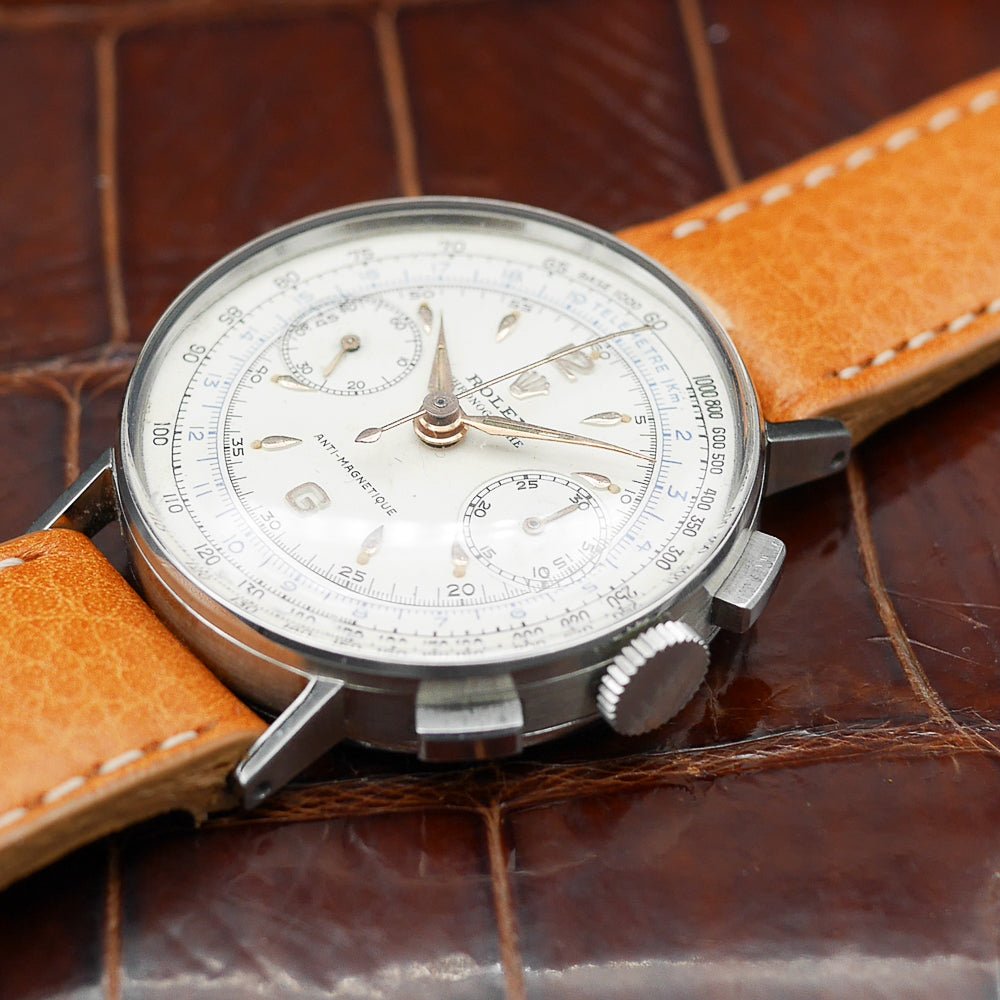 Rolex Chronograph Ref:3484 in stainless steel. Circa:1940