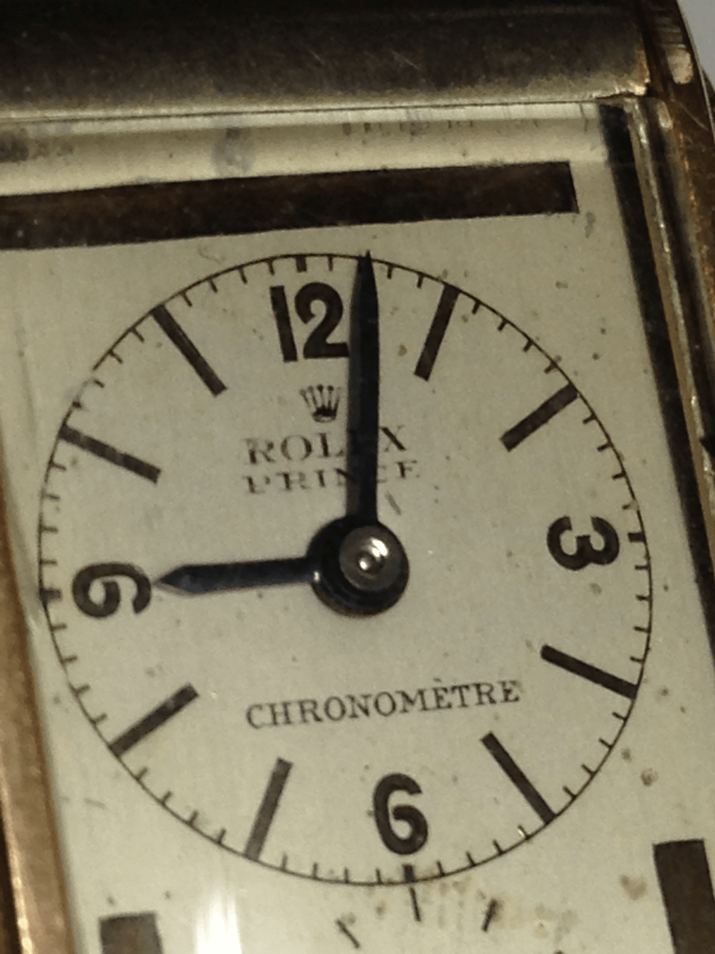 Rolex Prince Chronometer Ref: 1527 in White and Pink gold 14kt. Circa: 1935.