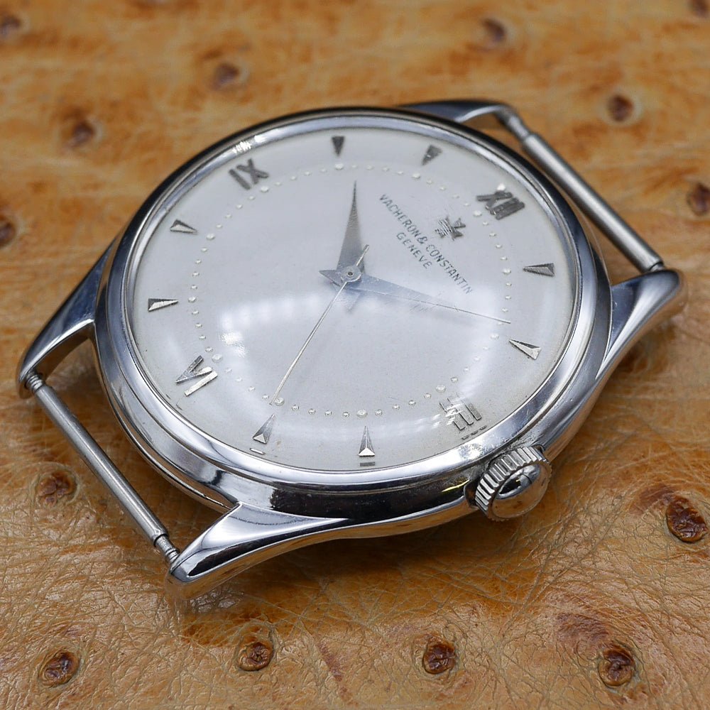 Vacheron & Constantion Round Manual Cuir in Stainless Steel. Circa: 1952.
