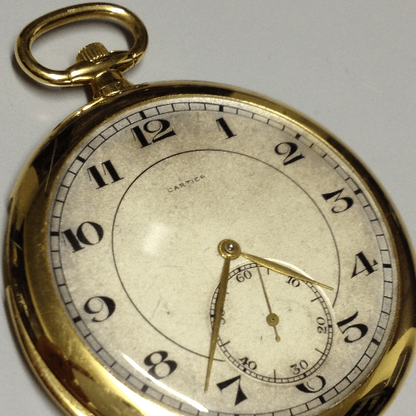 Cartier Pocket watch in Yellow gold. Circa: 1930.