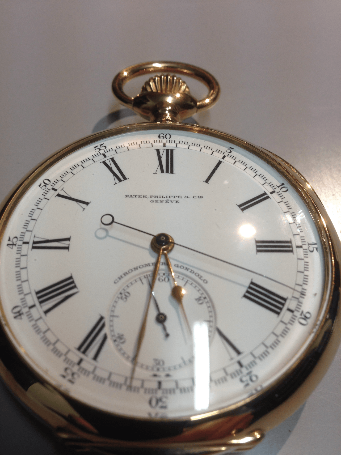 Patek Philippe pocket watch in Yellow gold. Circa: 1917.