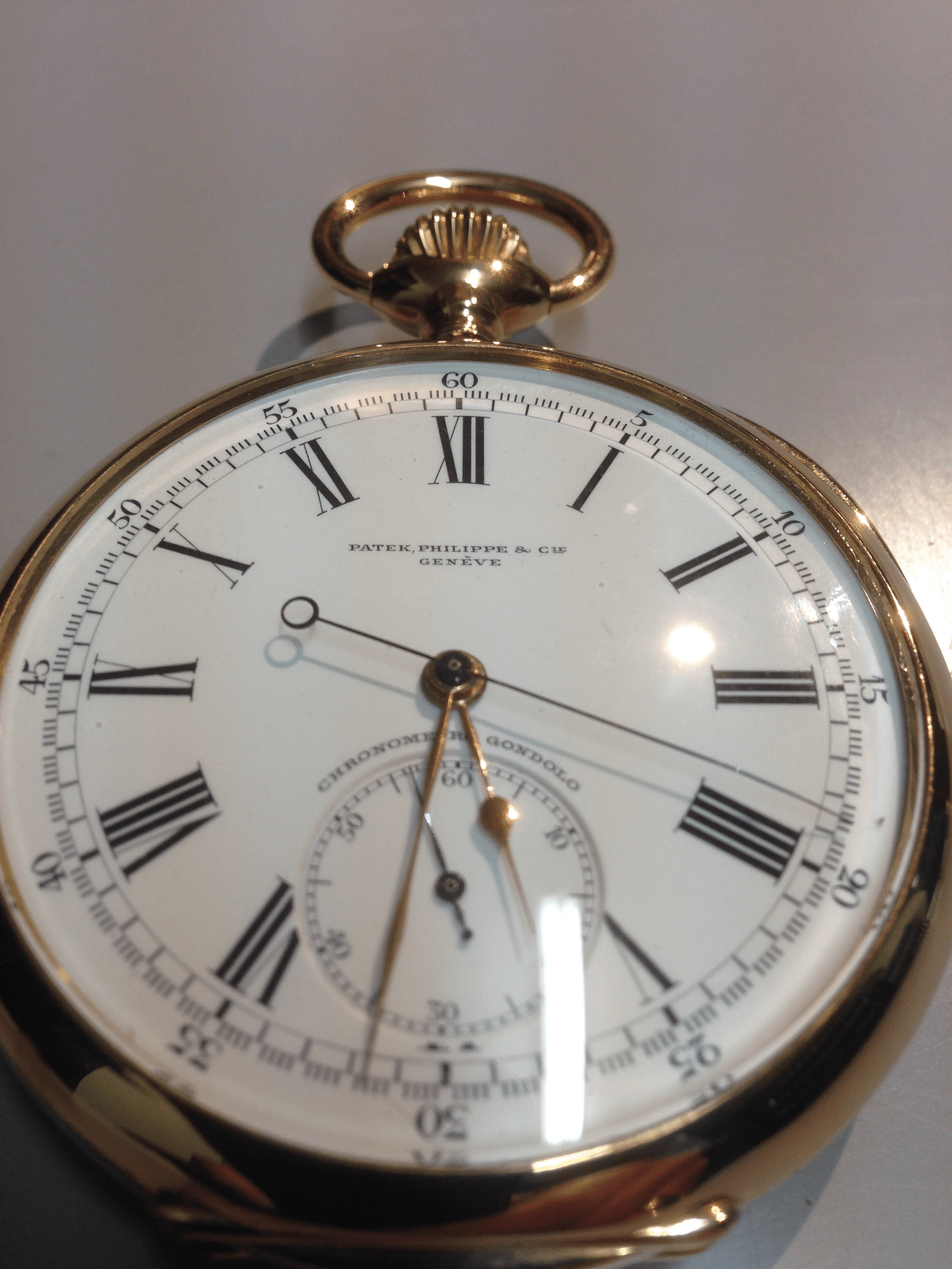 Patek Philippe pocket watch in Yellow gold. Circa: 1917.