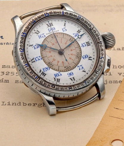 Longines Lindebergh Ref:4365 in Stainless Steel,from 1947 - Pires - Mauboussin