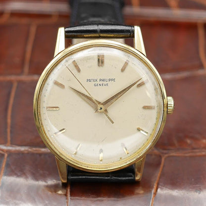 Patek Philippe Calatrava Ref:2411 in Yellow gold. Circa:1966