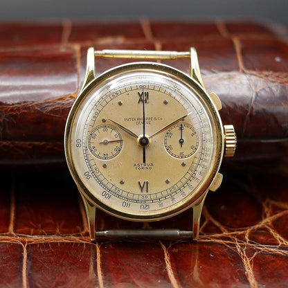 Patek Philippe Chronograph Ref:533 in Yellow gold. Circa:1940