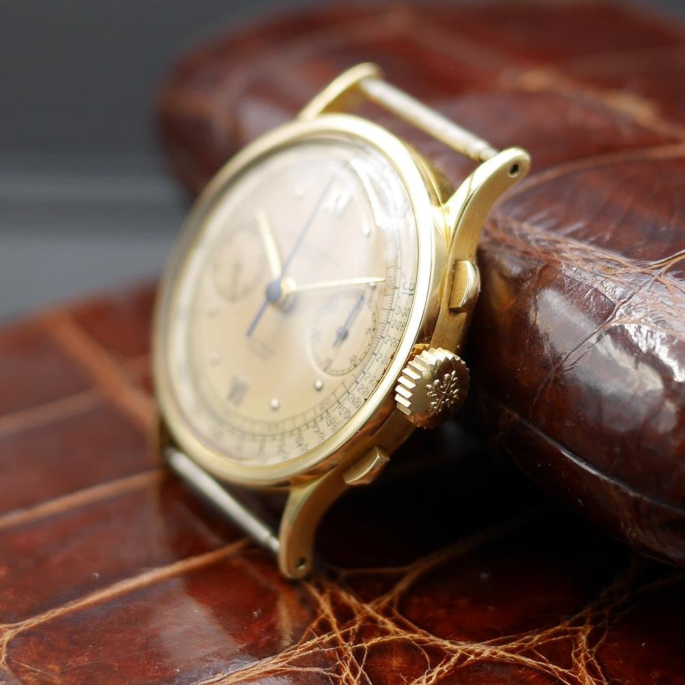 Patek Philippe Chronograph Ref:533 in Yellow gold. Circa:1940