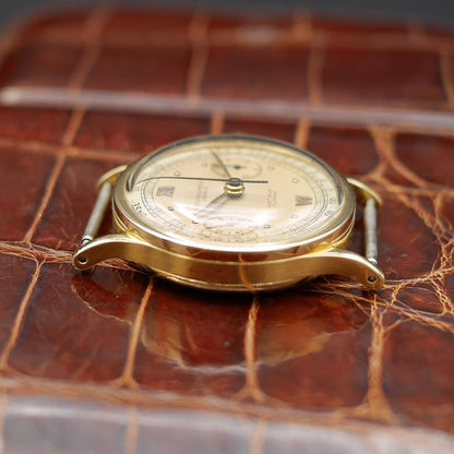 Patek Philippe Chronograph Ref:533 in Yellow gold. Circa:1940