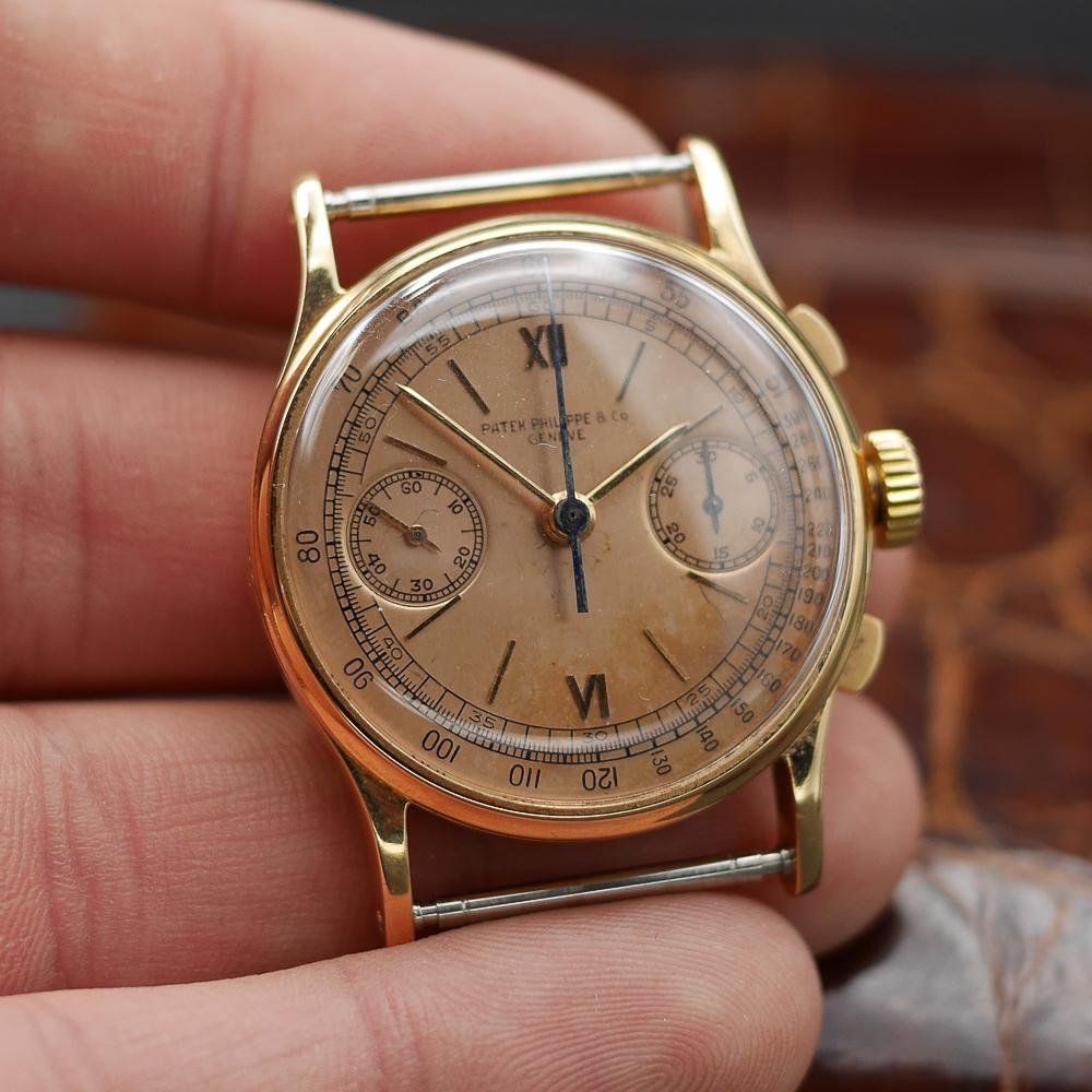 Patek Philippe Chronograph Ref 130 Pink Gold, Circa 1950 - Pires - Mauboussin