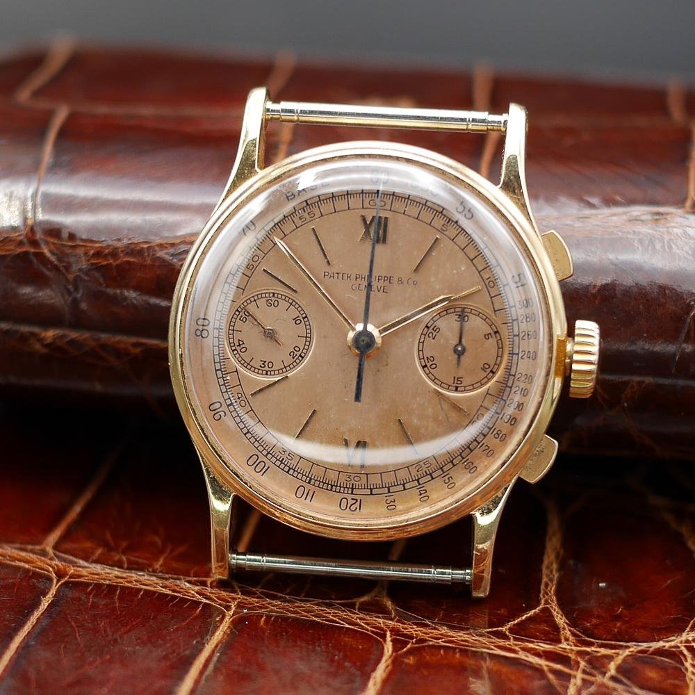 Patek Philippe Chronograph Ref 130 Pink Gold, Circa 1950 - Pires - Mauboussin