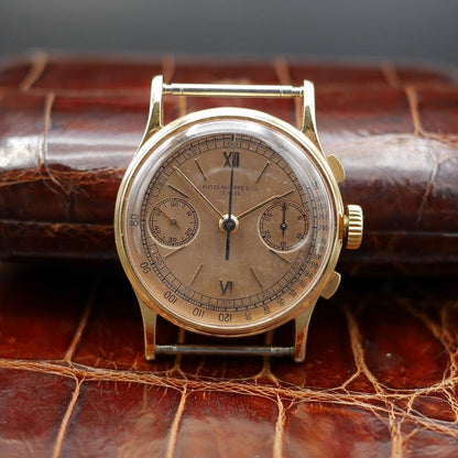 Patek Philippe Chronograph Ref 130 Pink Gold, Circa 1950 - Pires - Mauboussin