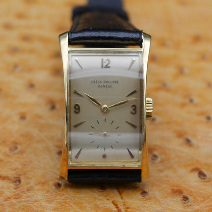 Patek Philippe Hour Glass Ref 1593 in Yellow Gold, Circa 1948.