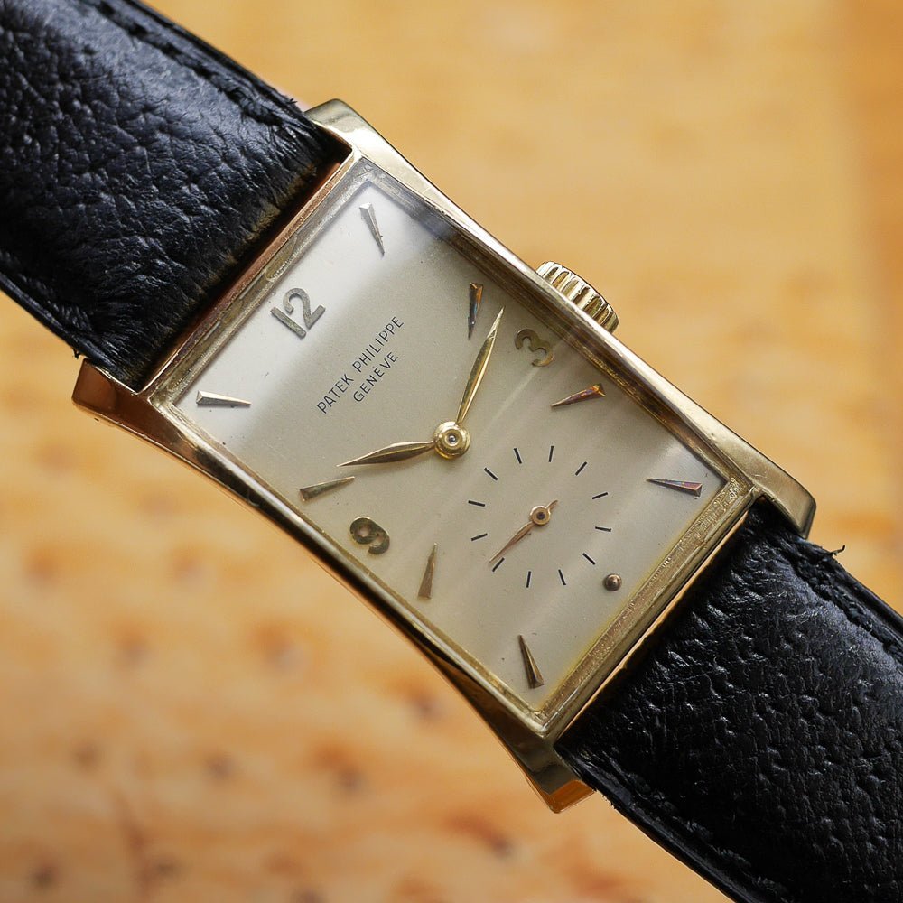 Patek Philippe Hour Glass Ref 1593 in Yellow Gold, Circa 1948.