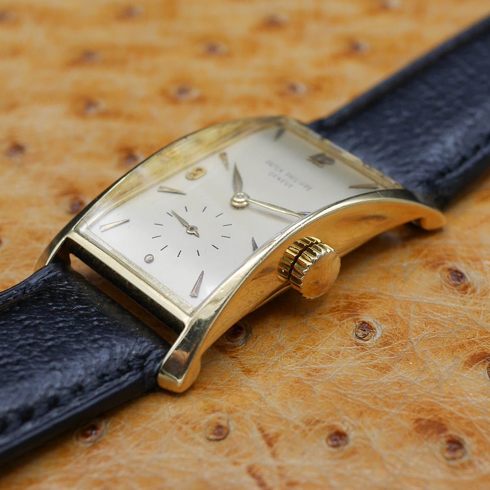 Patek Philippe Hour Glass Ref 1593 in Yellow Gold, Circa 1948.
