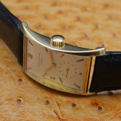 Patek Philippe Hour Glass Ref 1593 in Yellow Gold, Circa 1948.