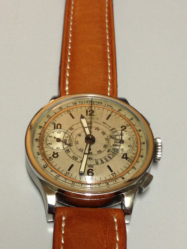 Rolex Chronograph Ref:2508 in Stainless steel. Circa: 1940