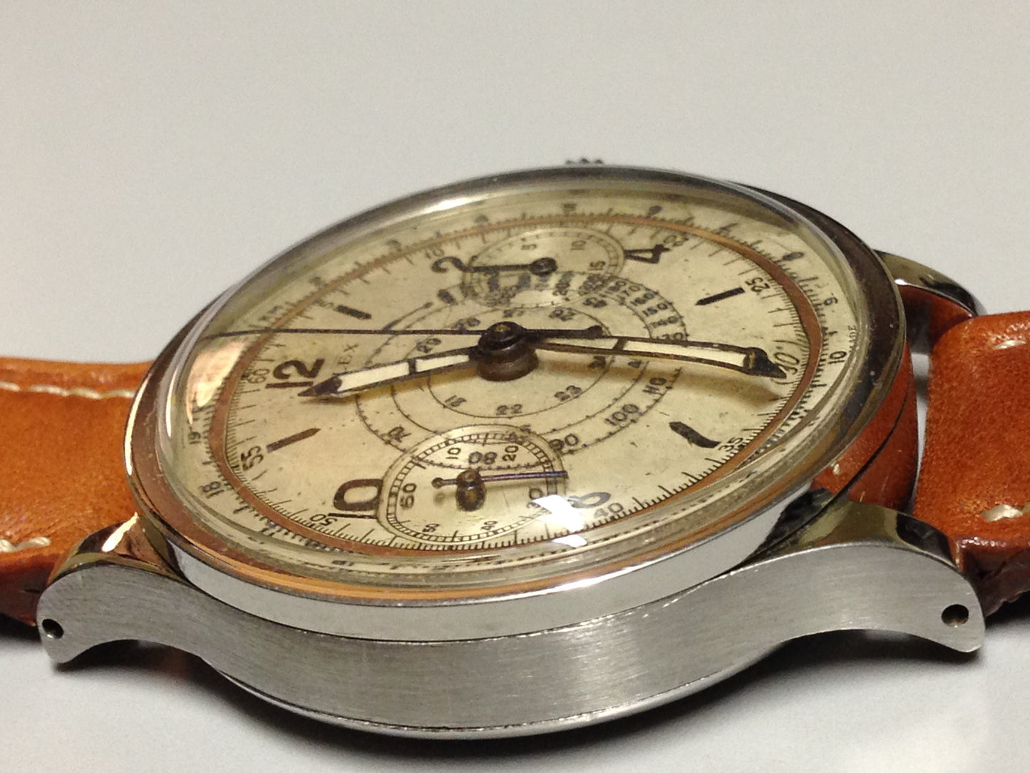 Rolex Chronograph Ref:2508 in Stainless steel. Circa: 1940