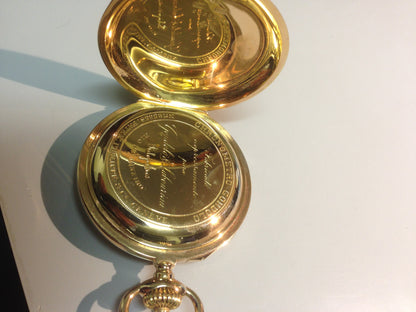 Patek Philippe pocket watch in Yellow gold. Circa: 1917.