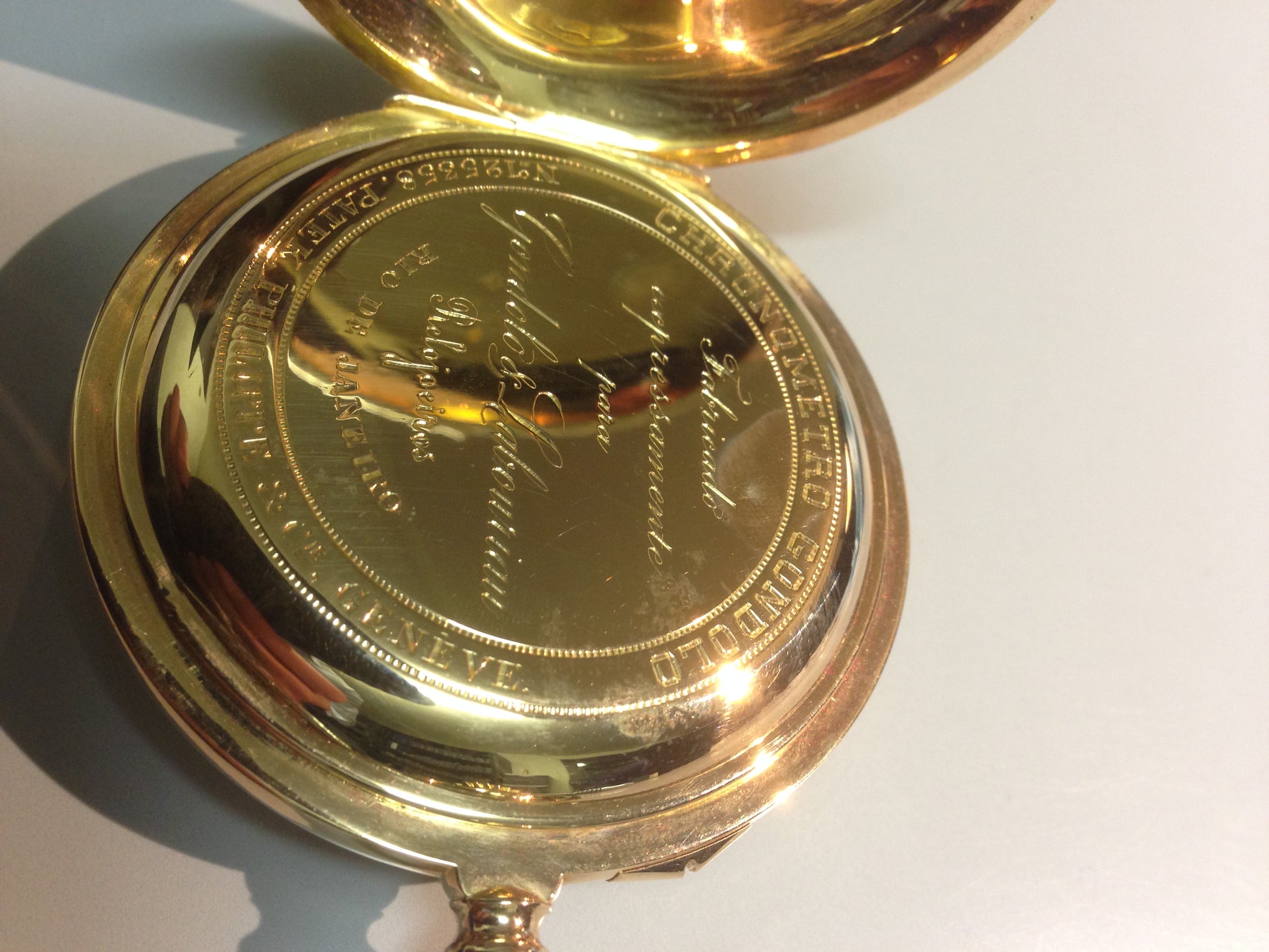 Patek Philippe pocket watch in Yellow gold. Circa: 1917.