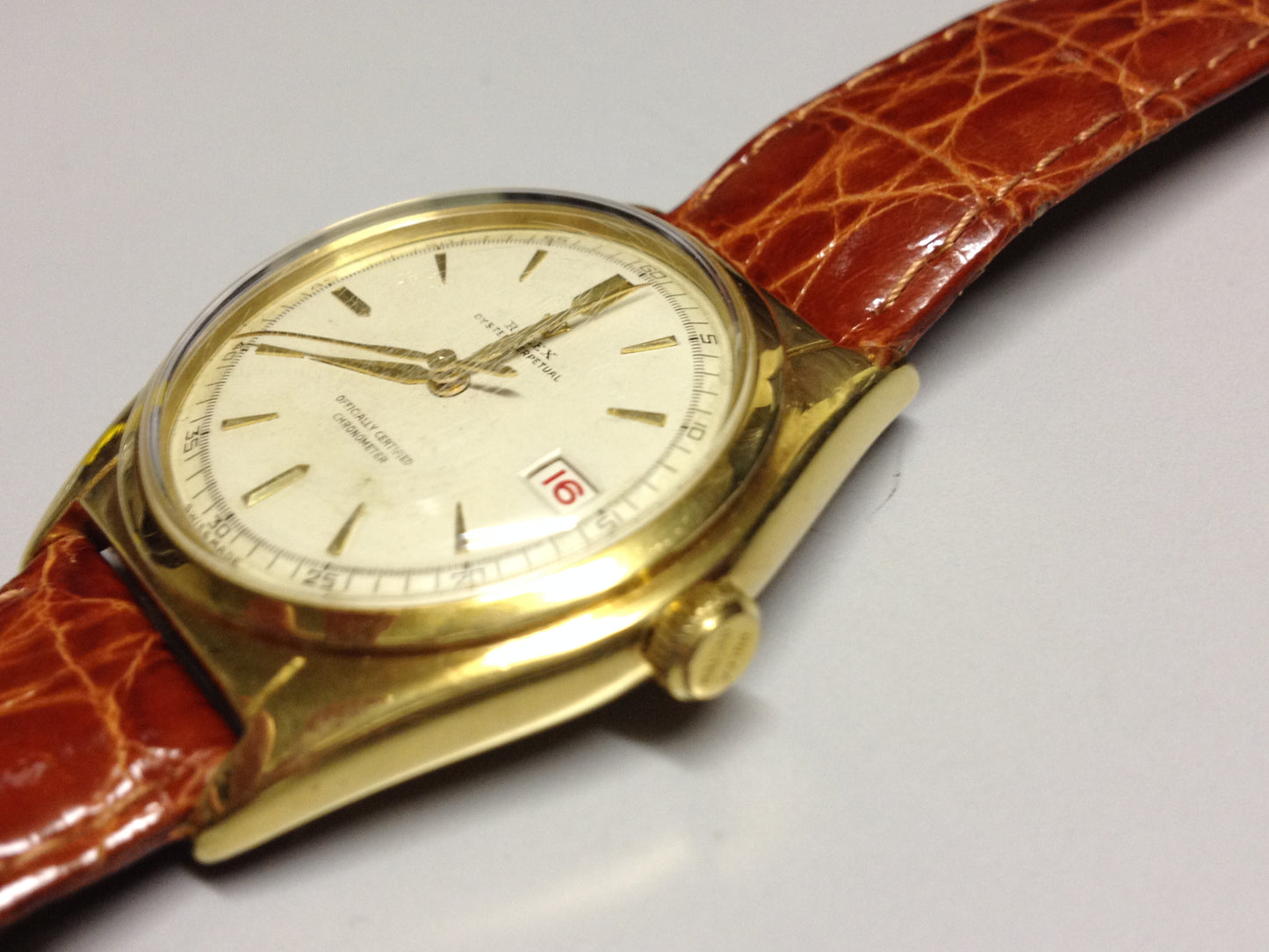 Rolex Oyster Perpetual Chronometer Ref: 5030 in Yellow gold. Circa: 1950.