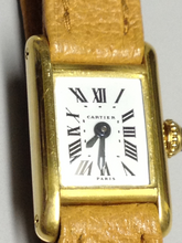 Load image into Gallery viewer, Cartier Mini Tank Ref: 3205 in Yellow gold. Circa: 1950.
