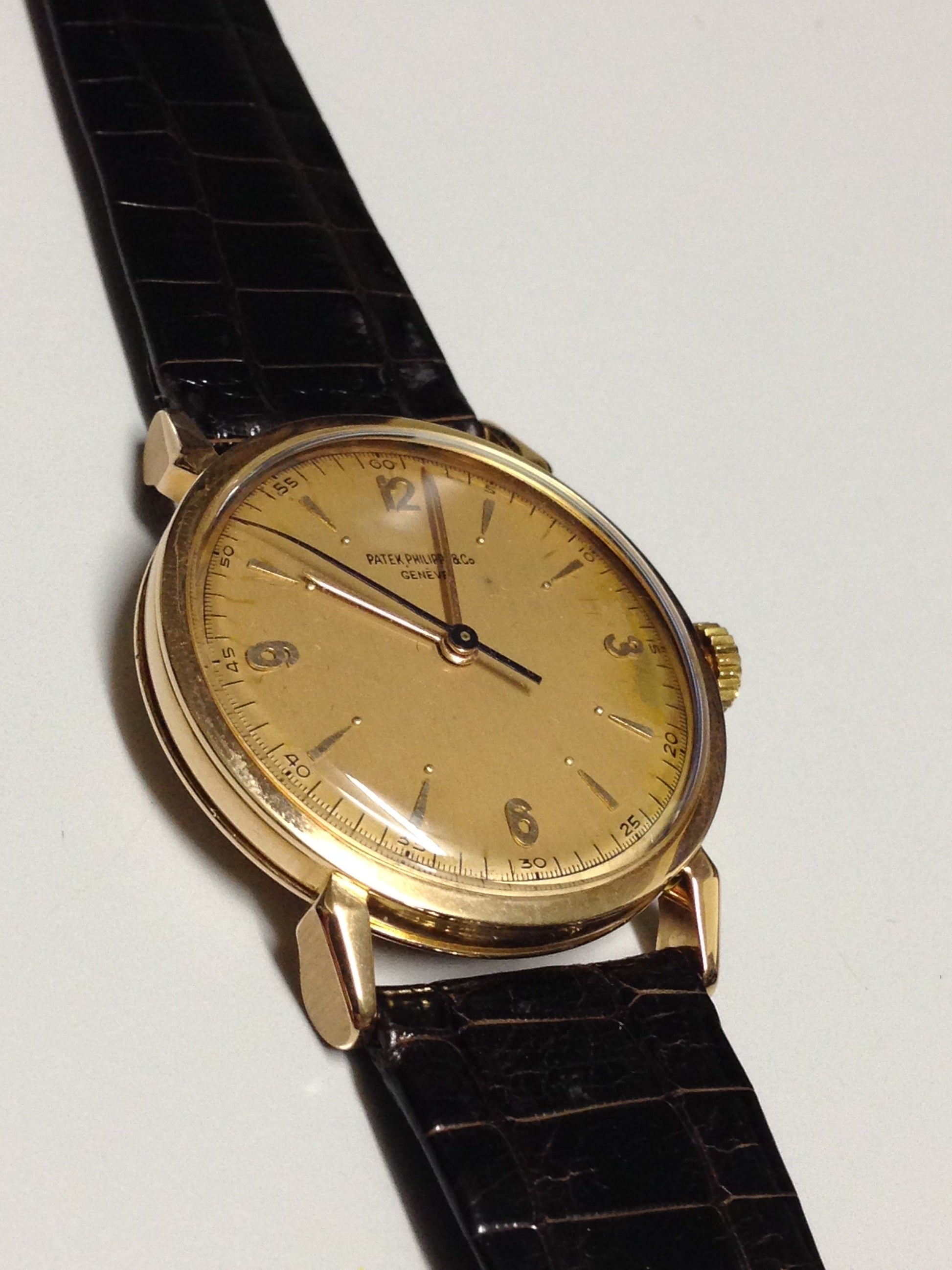 Patek Philippe Ref: 1578 in Pink gold. Circa: 1955.