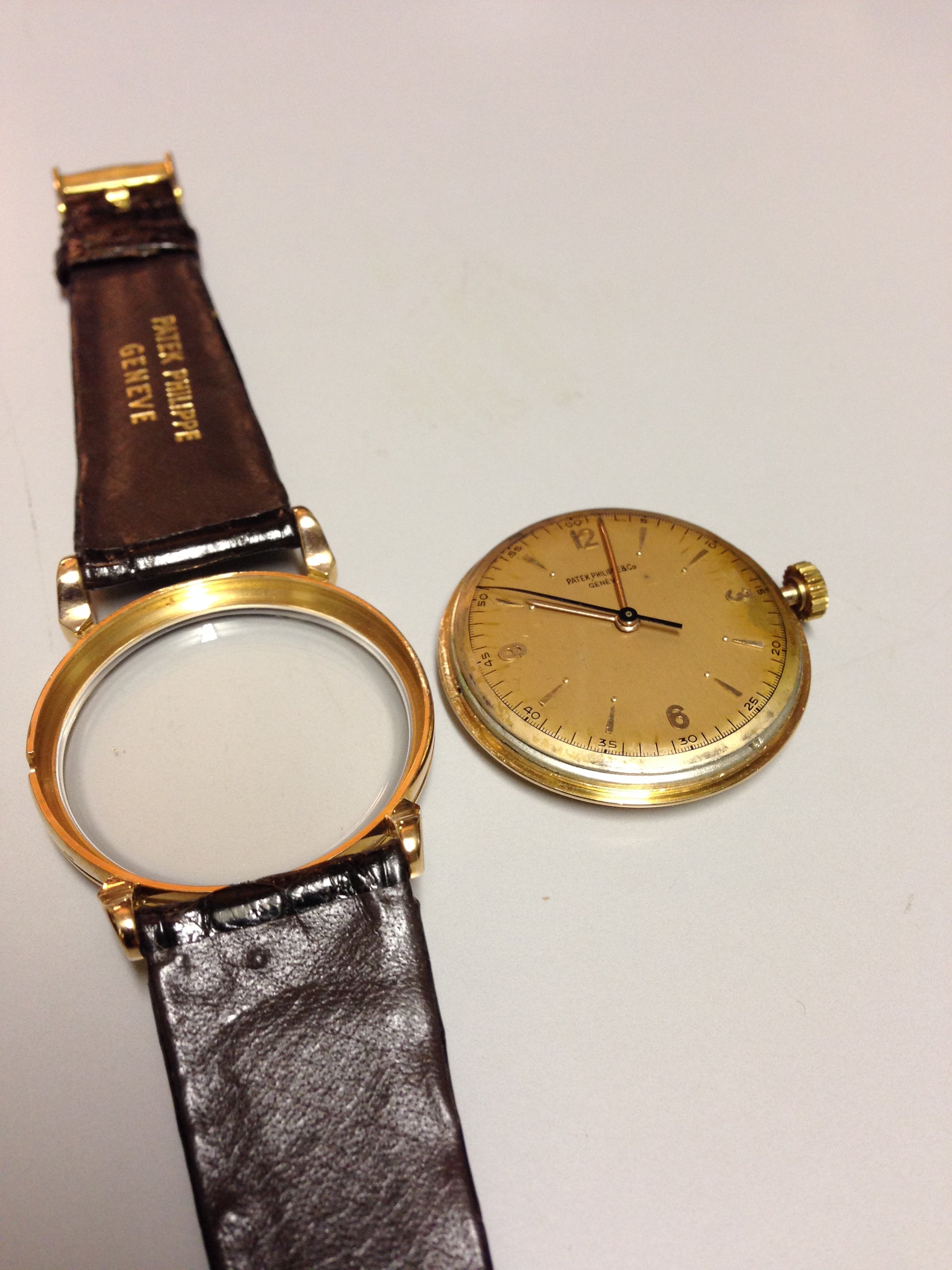 Patek Philippe Ref: 1578 in Pink gold. Circa: 1955.
