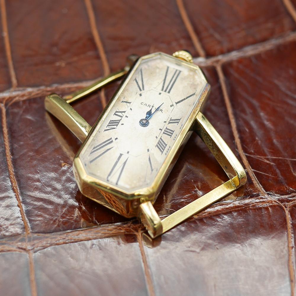 Cartier Driver Watch in Yellow Gold Circa 1930 media min width