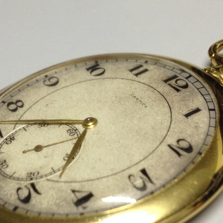 Cartier Pocket watch in Yellow gold. Circa: 1930.