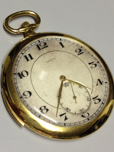 Cartier Pocket watch in Yellow gold. Circa: 1930.